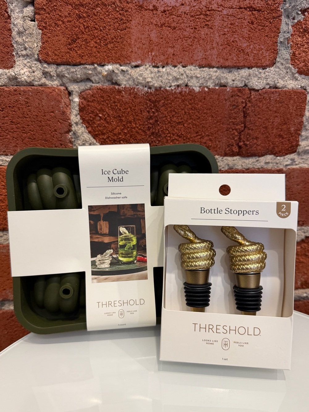 🐍🖤 New Snake Ice Cube Mold & Wine Bottle Stopper Set - Threshold Bundle 🖤🐍